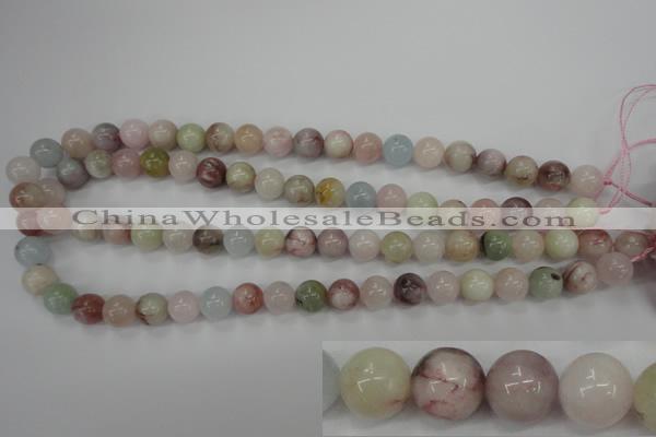 CMG113 15.5 inches 10mm round natural morganite beads wholesale