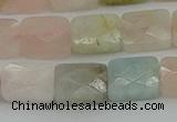 CMG180 15.5 inches 8*10mm faceetd rectangle morganite beads