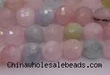 CMG210 15.5 inches 6mm faceted round morganite beads wholesale