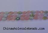 CMG237 15.5 inches 8*12mm oval morganite beads wholesale