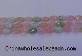 CMG238 15.5 inches 10*14mm oval morganite beads wholesale