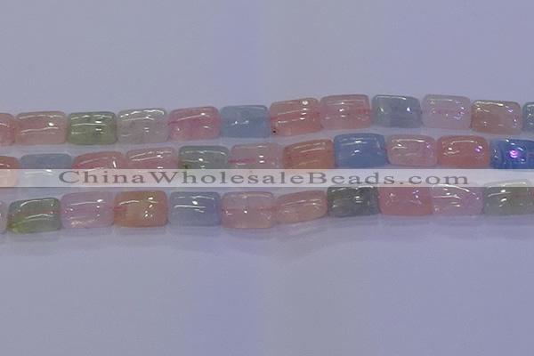 CMG244 15.5 inches 10*14mm rectangle morganite beads wholesale