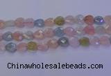 CMG284 15.5 inches 12*12mm faceted heart morganite beads