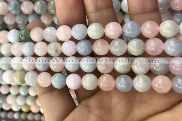 CMG331 15.5 inches 8mm round morganite beads wholesale