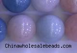 CMG365 15.5 inches 14mm round natural morganite gemstone beads