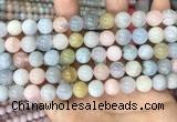 CMG404 15.5 inches 10mm round morganite beads wholesale