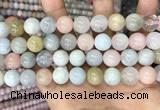 CMG405 15.5 inches 12mm round morganite beads wholesale