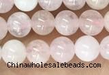 CMG408 15.5 inches 4mm round pink morganite beads wholesale