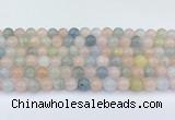 CMG431 15.5 inches 8mm round morganite beads wholesale