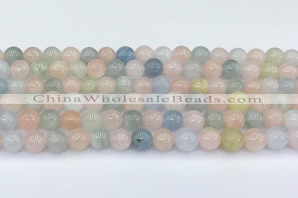 CMG431 15.5 inches 8mm round morganite beads wholesale