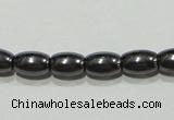 CMH145 15.5 inches 4*6mm rice magnetic hematite beads wholesale