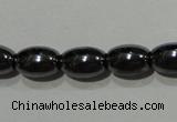 CMH146 15.5 inches 5*8mm rice magnetic hematite beads wholesale