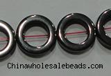 CMH179 15.5 inches 12mm donut magnetic hematite beads wholesale