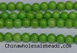 CMJ113 15.5 inches 4mm round Mashan jade beads wholesale