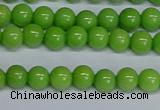 CMJ114 15.5 inches 6mm round Mashan jade beads wholesale