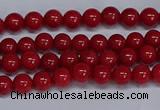 CMJ22 15.5 inches 4mm round Mashan jade beads wholesale