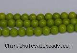 CMJ267 15.5 inches 4mm round Mashan jade beads wholesale