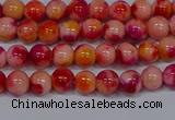 CMJ400 15.5 inches 4mm round rainbow jade beads wholesale