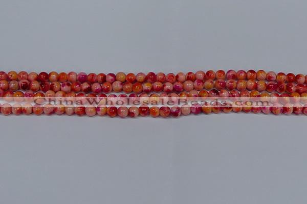 CMJ400 15.5 inches 4mm round rainbow jade beads wholesale