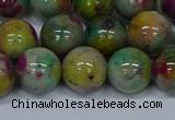 CMJ418 15.5 inches 12mm round rainbow jade beads wholesale