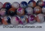 CMJ430 15.5 inches 8mm round rainbow jade beads wholesale