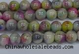 CMJ436 15.5 inches 6mm round rainbow jade beads wholesale