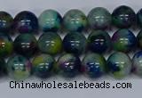 CMJ465 15.5 inches 8mm round rainbow jade beads wholesale