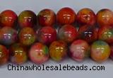 CMJ472 15.5 inches 8mm round rainbow jade beads wholesale