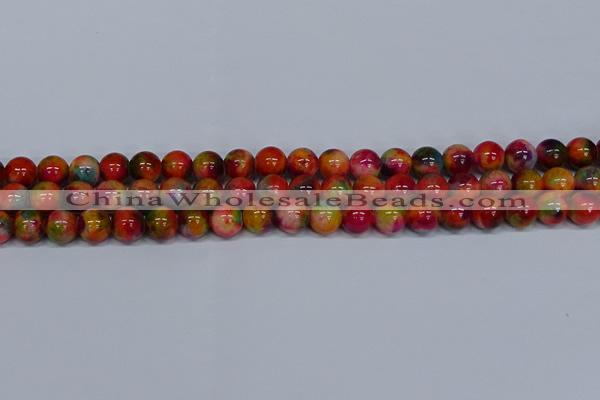 CMJ473 15.5 inches 10mm round rainbow jade beads wholesale