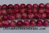 CMJ477 15.5 inches 4mm round rainbow jade beads wholesale