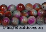 CMJ493 15.5 inches 8mm round rainbow jade beads wholesale