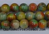 CMJ501 15.5 inches 10mm round rainbow jade beads wholesale