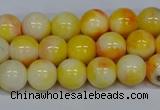 CMJ507 15.5 inches 8mm round rainbow jade beads wholesale