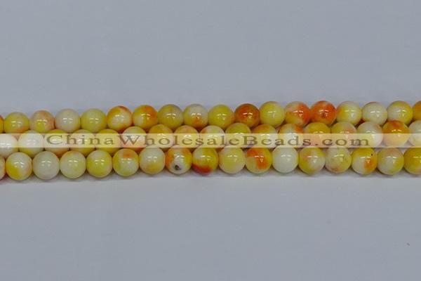 CMJ509 15.5 inches 12mm round rainbow jade beads wholesale