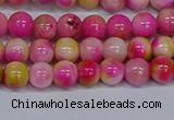 CMJ513 15.5 inches 6mm round rainbow jade beads wholesale