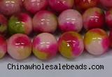 CMJ516 15.5 inches 12mm round rainbow jade beads wholesale