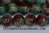 CMJ572 15.5 inches 12mm round rainbow jade beads wholesale