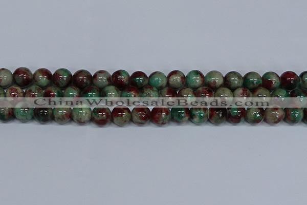CMJ572 15.5 inches 12mm round rainbow jade beads wholesale