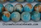 CMJ579 15.5 inches 12mm round rainbow jade beads wholesale