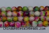 CMJ589 15.5 inches 4mm round rainbow jade beads wholesale