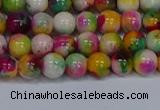 CMJ590 15.5 inches 6mm round rainbow jade beads wholesale