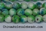 CMJ626 15.5 inches 8mm round rainbow jade beads wholesale