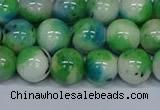 CMJ628 15.5 inches 12mm round rainbow jade beads wholesale