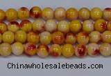 CMJ645 15.5 inches 4mm round rainbow jade beads wholesale