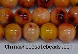 CMJ649 15.5 inches 12mm round rainbow jade beads wholesale