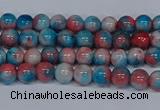 CMJ659 15.5 inches 4mm round rainbow jade beads wholesale