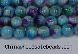 CMJ687 15.5 inches 4mm round rainbow jade beads wholesale