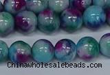 CMJ690 15.5 inches 10mm round rainbow jade beads wholesale