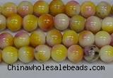 CMJ695 15.5 inches 6mm round rainbow jade beads wholesale