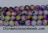 CMJ708 15.5 inches 4mm round rainbow jade beads wholesale